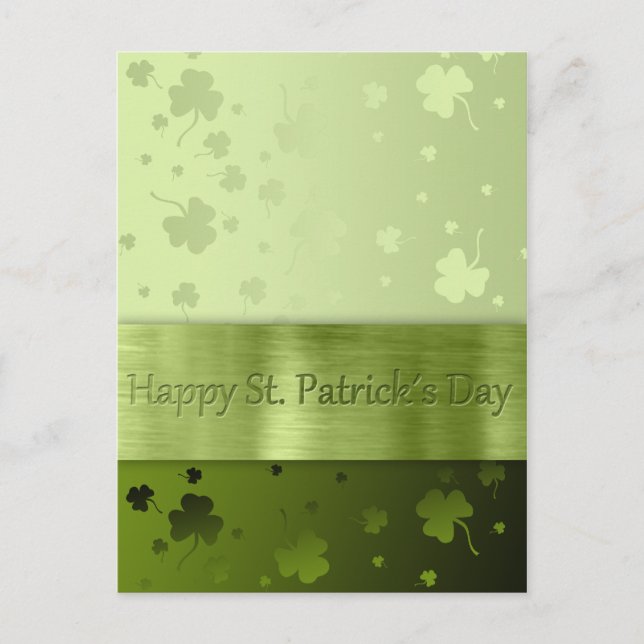Noble St. Patrick's Day Shamrocks - Postcard (Front)