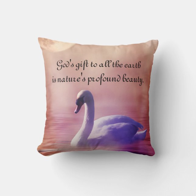 Noble Swan Cushion (Front)