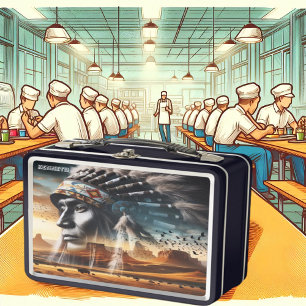 Noble Warrior Sunset  Metal Lunch Box