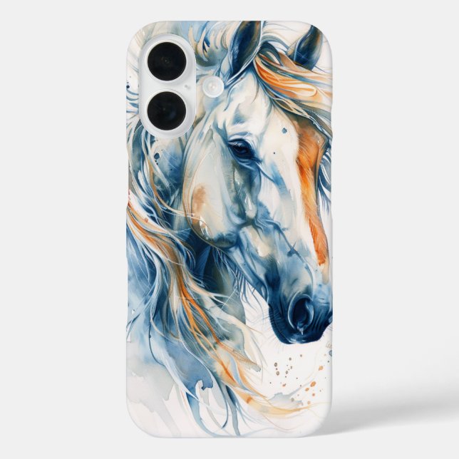 Noble White Horse Case-Mate iPhone Case (Back)