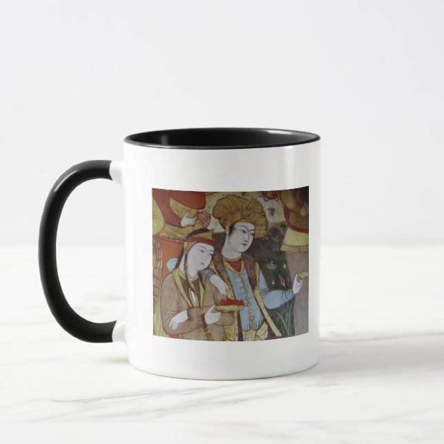 Nobles at the Court of Shah Abbas I Mug (Left)