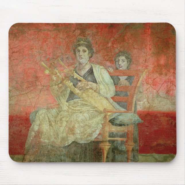 Noblewoman playing a Cithera Mouse Pad (Front)