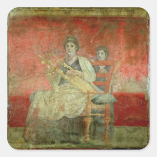 Noblewoman playing a Cithera Square Sticker