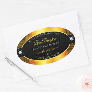 Nobly Black Golden Orange Brilliants Product Label