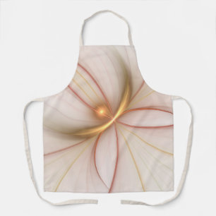 Nobly Copper And Gold Abstract Modern Fractal Art Apron