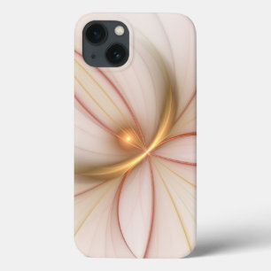 Nobly Copper And Gold Abstract Modern Fractal Art iPhone 13 Case
