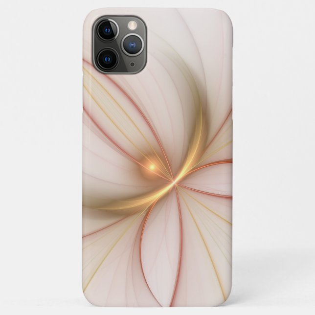 Nobly Copper And Gold Abstract Modern Fractal Art Case-Mate iPhone Case (Back)