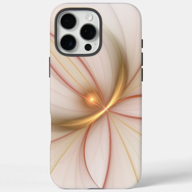 Nobly Copper And Gold Abstract Modern Fractal Art Case-Mate iPhone Case (Back)