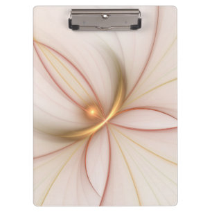 Nobly Copper And Gold Abstract Modern Fractal Art Clipboard