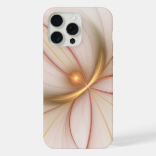 Nobly Copper And Gold Abstract Modern Fractal Art iPhone 15 Pro Max Case