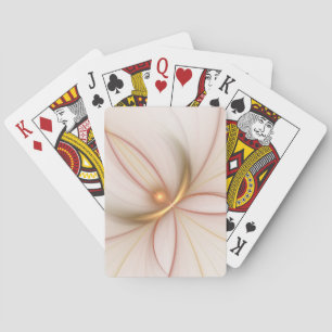 Nobly Copper And Gold Abstract Modern Fractal Art Playing Cards