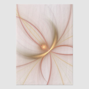 Nobly Copper And Gold Abstract Modern Fractal Art Tissue Paper