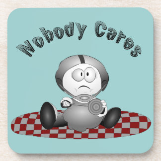 Nobody Cares Cork Coaster