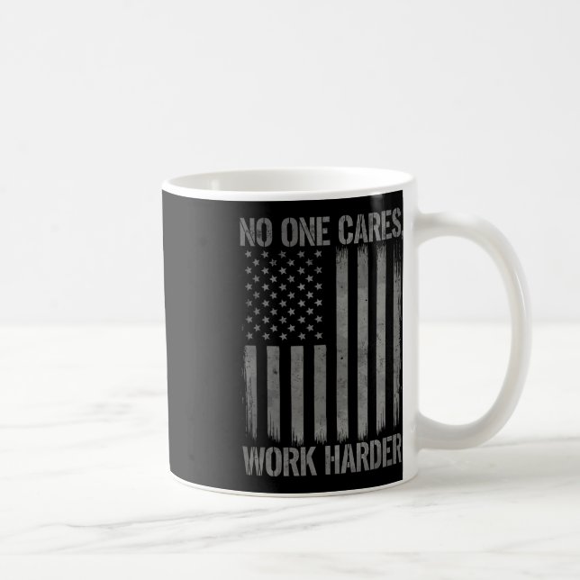 Nobody Cares Work Harder Gym Motivation Tee Weight Coffee Mug (Right)