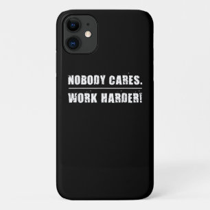 Nobody Cares Work Harder Motivational Ness Workout Case-Mate iPhone Case