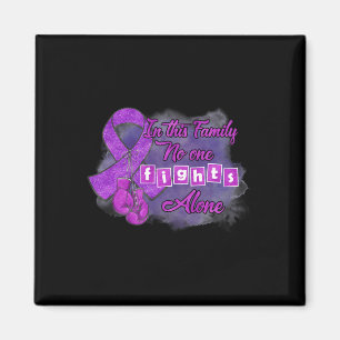 Nobody Fight Alone Heimerheimer's Awareness  Magnet