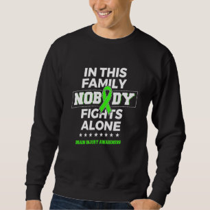 Nobody fights alone Brain Injury Awareness Sweatshirt