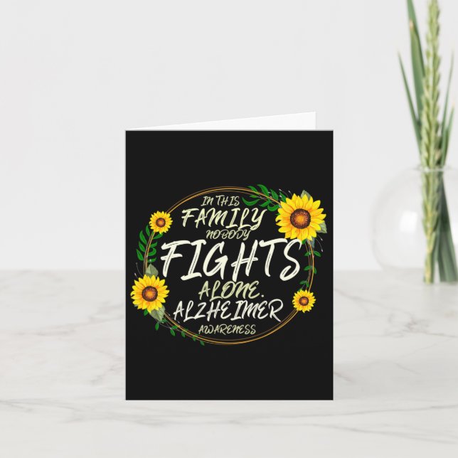 Nobody Fights Alone. Family Support. Heimerheimer  Card (Front)