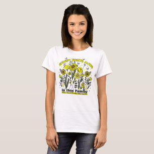 Nobody Fights Alone Floral Endometriosis T-Shirt