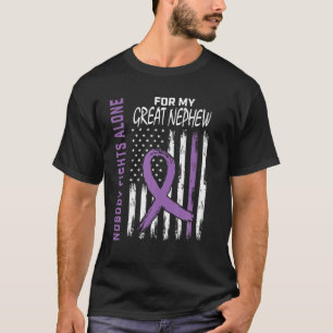Nobody Fights Alone Great Nephew Epilepsy Awarenes T-Shirt