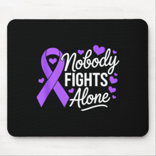 Nobody fights alone heart lupus awareness sle mouse pad