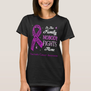 Nobody Fights Alone Pancreatic Cancer Awareness T-Shirt