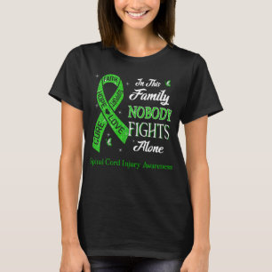 Nobody Fights Alone Spinal Cord Injury Awareness T-Shirt