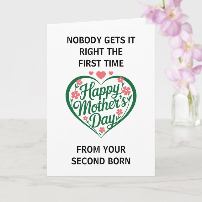 Nobody Gets It Right The First Time Card (Orchid)