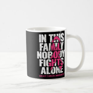 Nobody In This Family Fights Alone Breast Cancer A Coffee Mug