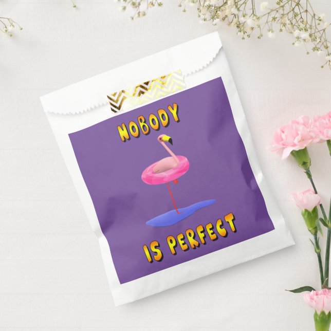 Nobody Is Perfect Flamingo Favour Bag (Sealed)