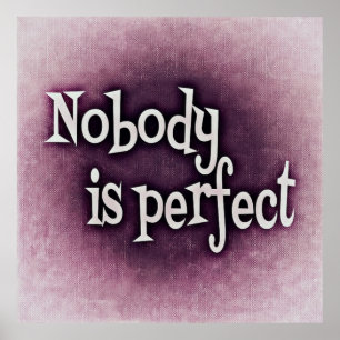 Nobody Is Perfect Poster