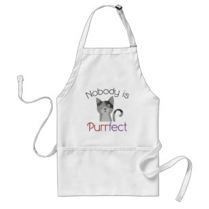 Nobody Is Purrfect Standard Apron