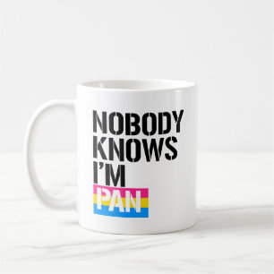 Nobody Knows I'm Pan - - LGBTQ Rights - Coffee Mug