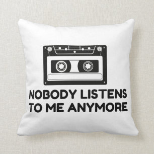 Nobody Listens Cassette Cushion