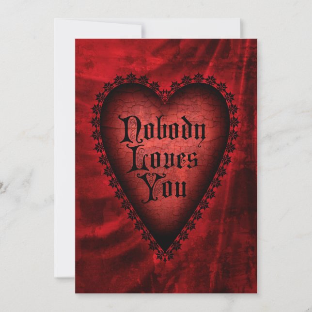 Nobody Loves You Invitation (Front)