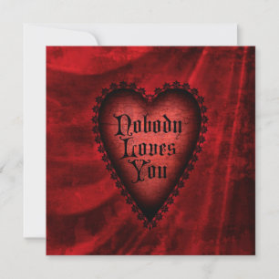 Nobody Loves You Square Invitation