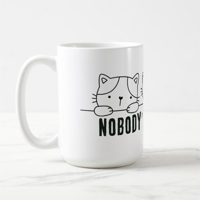 Nobody's Purr-fect Coffee Mug (Left)