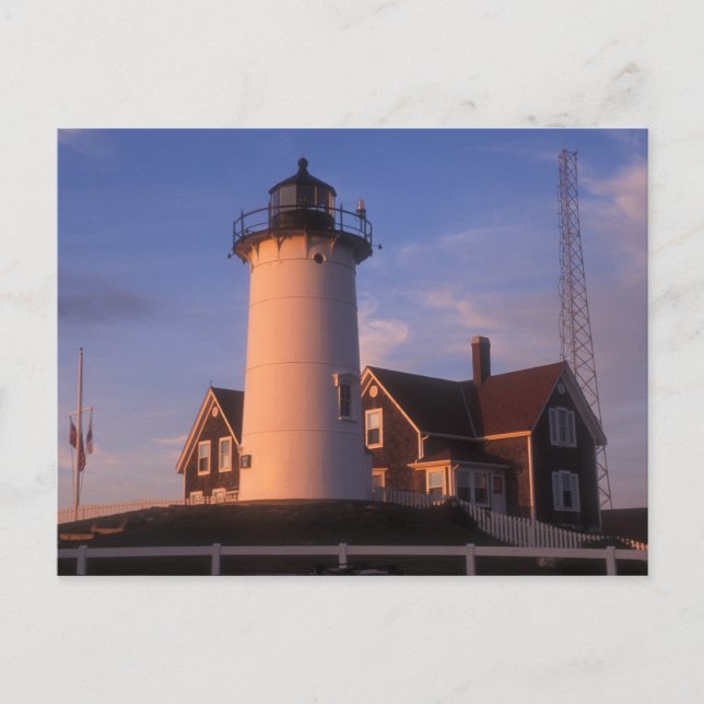 Nobska Lighthouse Woods Hole Cape Cod Postcard (Front)