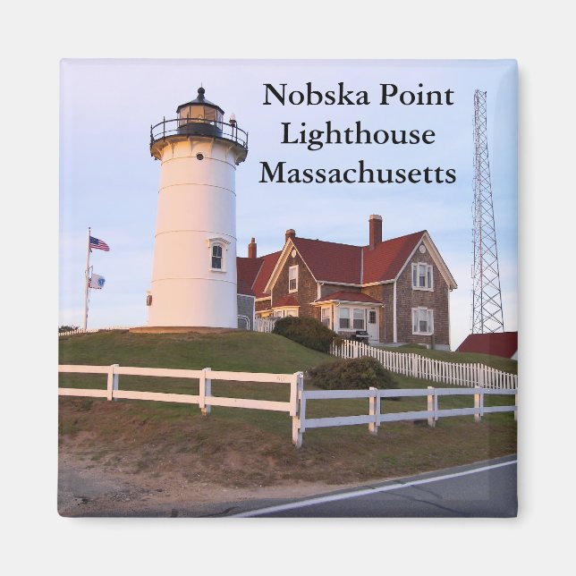 Nobska Point Lighthouse, Massachusetts Magnet (Front)