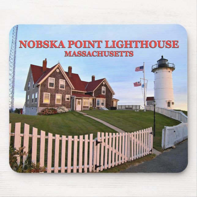 Nobska Point Lighthouse, Massachusetts Mousepad (Front)