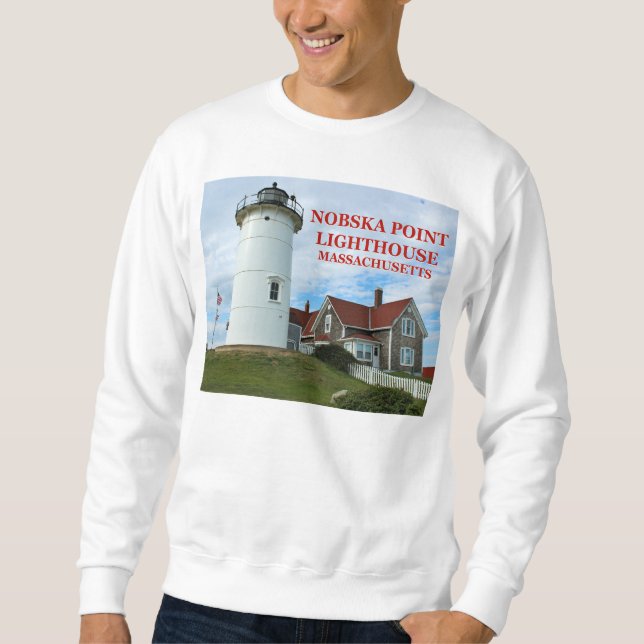 Nobska Point Lighthouse, Massachusetts Sweatshirt (Front)