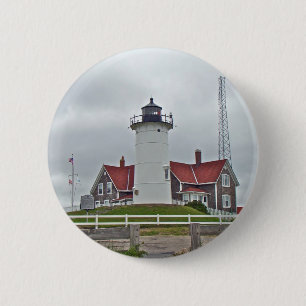 Nobska Point Lighthouse Series 6 Cm Round Badge