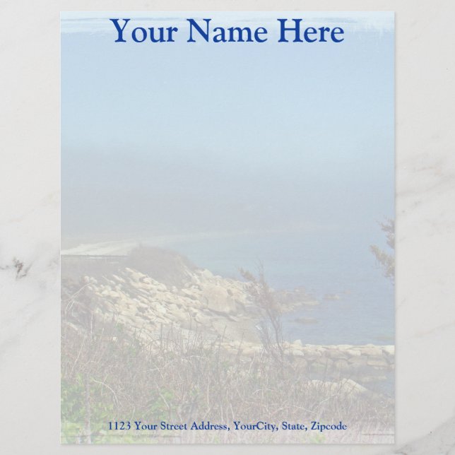 Nobska Point - Woods Hole - Cape Cod Massachusetts Personalized Letterhead (Front)