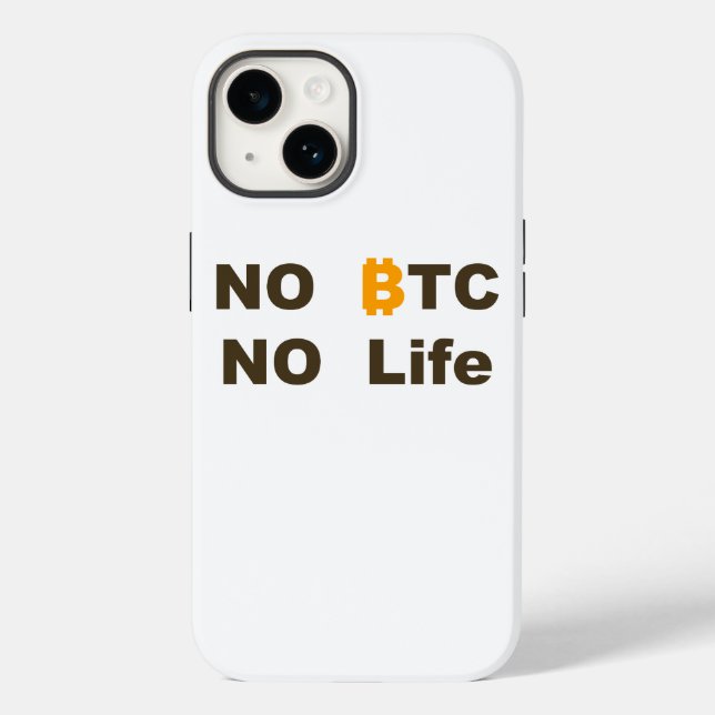 NoBTC NoLIFE Case-Mate iPhone Case (Back)