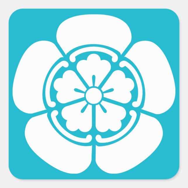 Nobunaga Oda Square Sticker (Front)