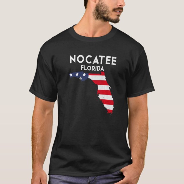 Nocatee Florida USA State America Travel Floridian T-Shirt (Front)