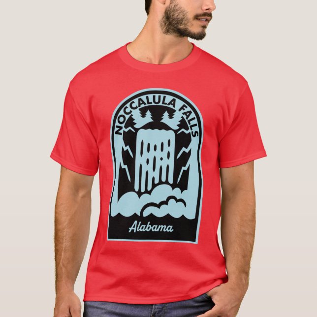 Noccalula Falls Alabama Oversized T-Shirt (Front)