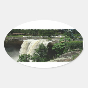 Noccalula Falls, Gadsden, Alabama Oval Sticker