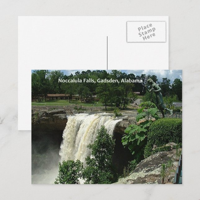 Noccalula Falls, Gadsden, Alabama Postcard (Front/Back)