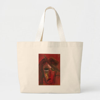 nock in red large tote bag